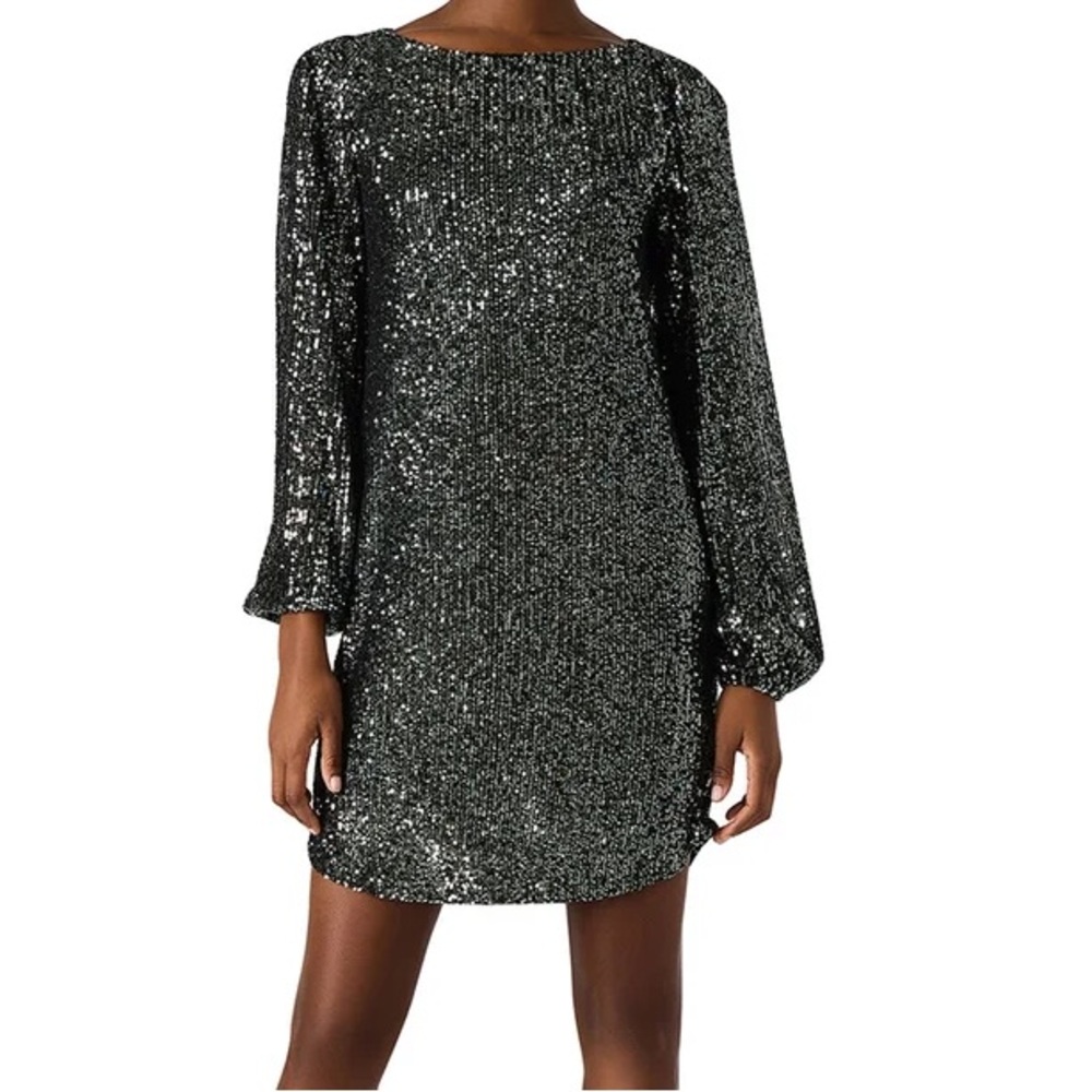 Elegant Steve Madden Women's Sequin Dress, Small, Silver- NWT